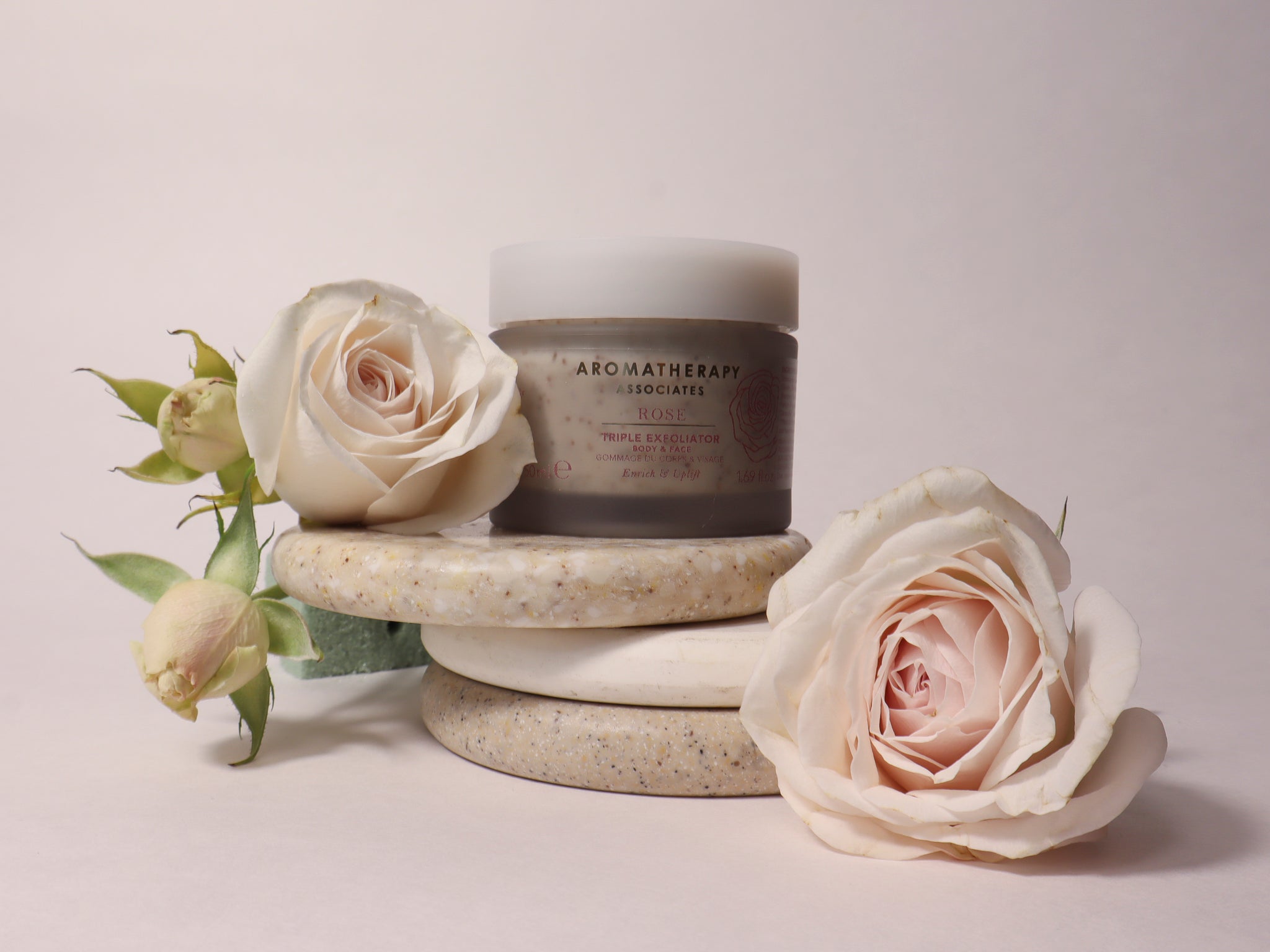 Aromatherapy Associates Rose Triple Exfoliator - Face & Body